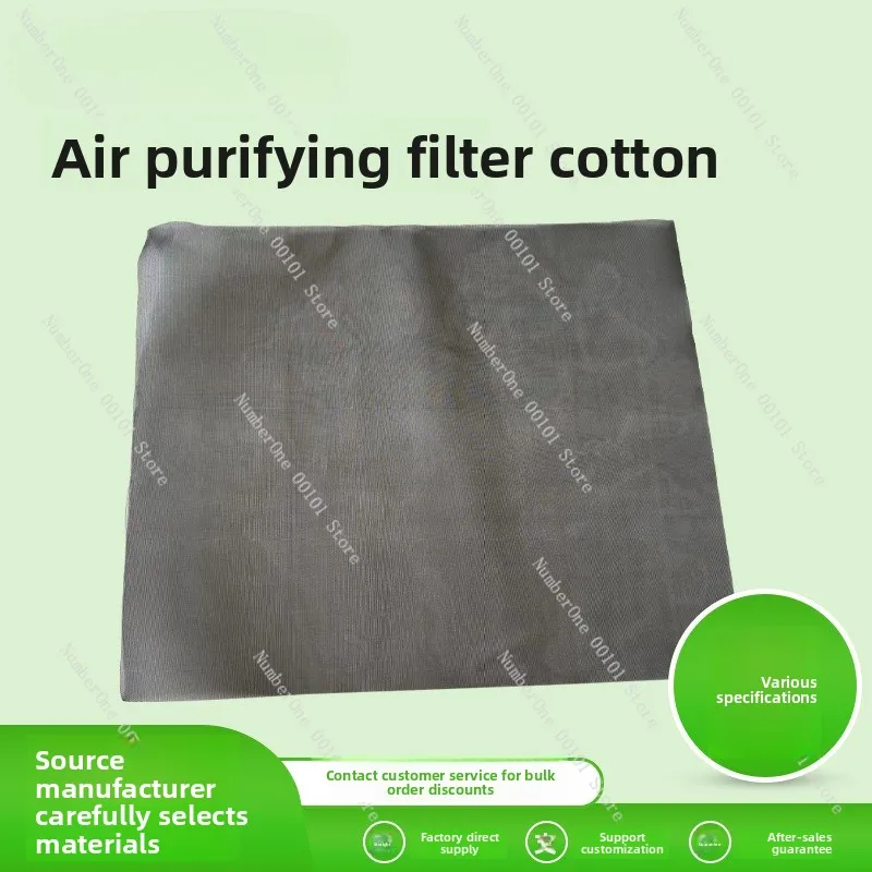 Custom Condenser Filter In Stock Cabinet Air Conditioner Filter Reusable Black Air Conditioner Dustproof Mesh