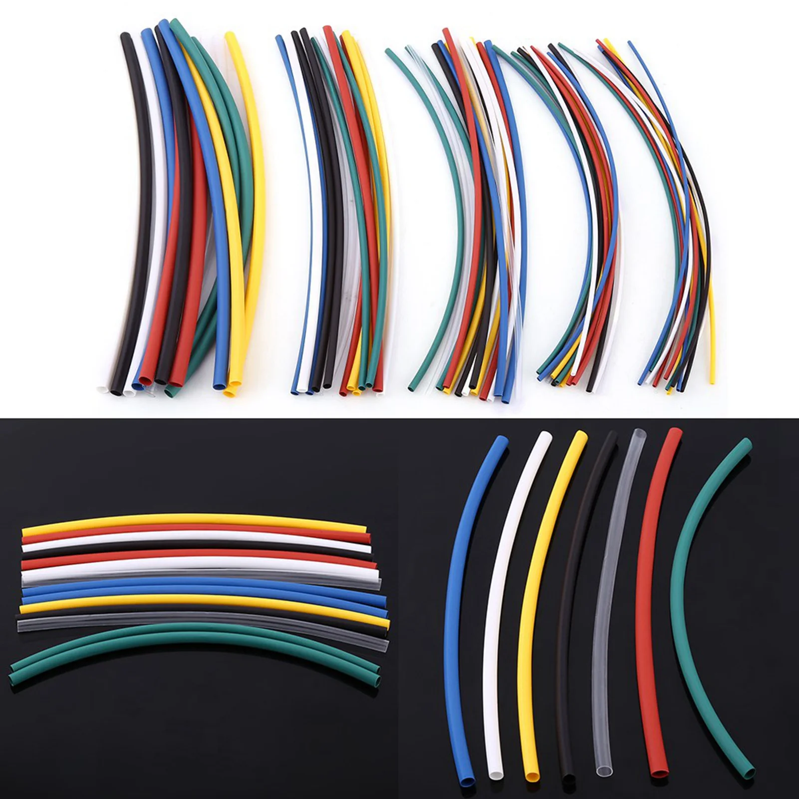 70pcs Halogen free 2:1 Heat Shrink Tubing Wrap Cable Sleeve Shrinkable Tube