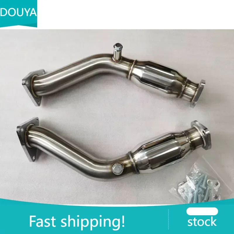 2026 Exhaust Downpipes for Resonated Test/Down Pipes Fits Ni Ssan 370Z Z33 Infiniti G37 Coupe Sedan VQ37HR 07-08 with Muffler