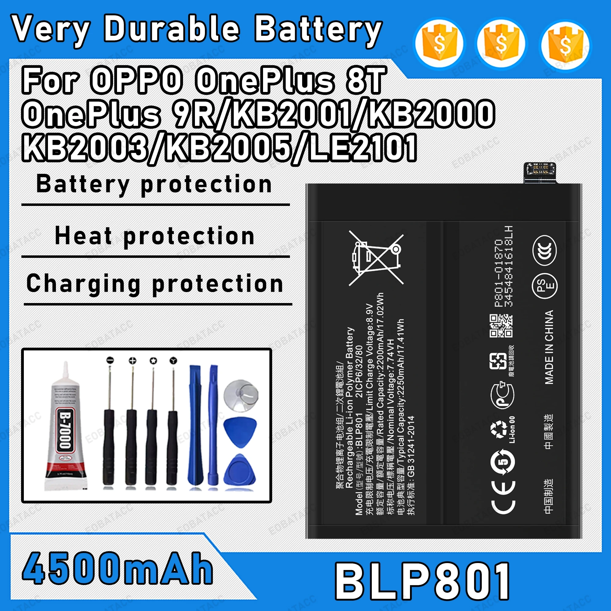 4500Mah 100% New BL…