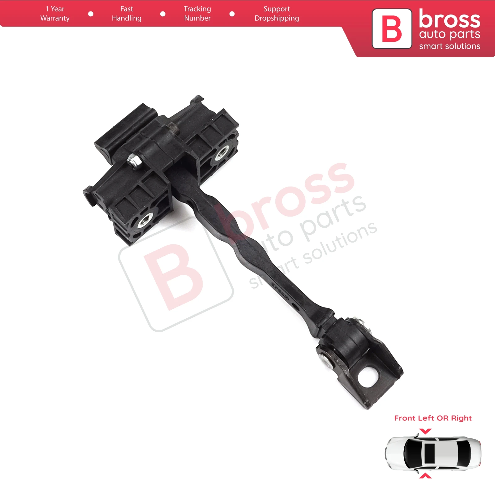 BDP1346 Front Door Hinge Brake Stop Check Strap Limiter for VW UP! Skoda Citigo Seat Mii 2011-2024 5-Door Hatchback 1S0837249