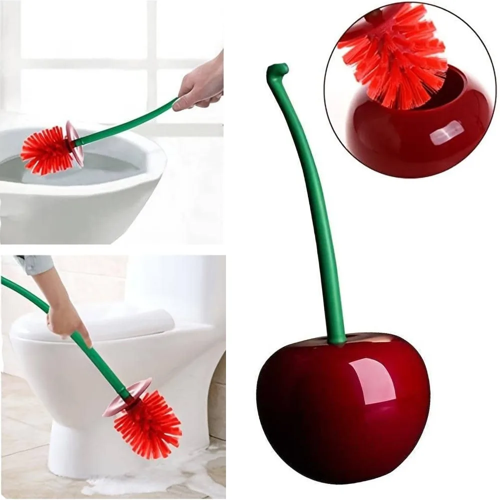 Toilet Brush Toilet Cleaning Brush Plastic Soft Bristle Wall-Mounted Bathroom Toilet Brush Set Household Bathroom Clean Tool