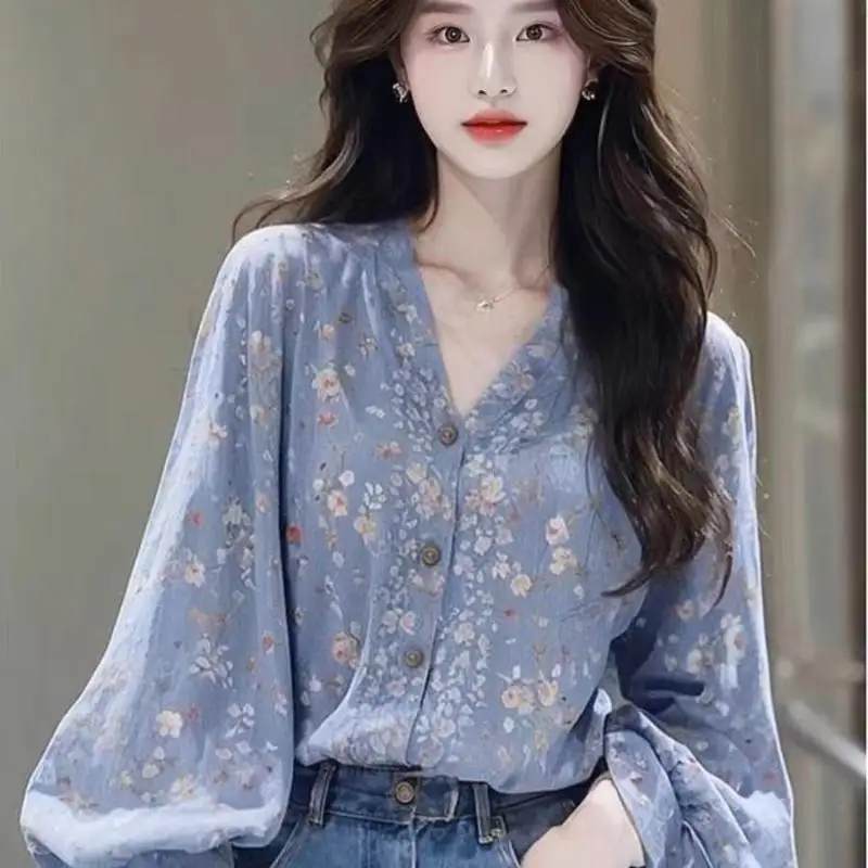 2026 new fashionable women's temperament doll shirt elegant girl mid sleeved tops comfortable versatile shirt skin friendly soft
