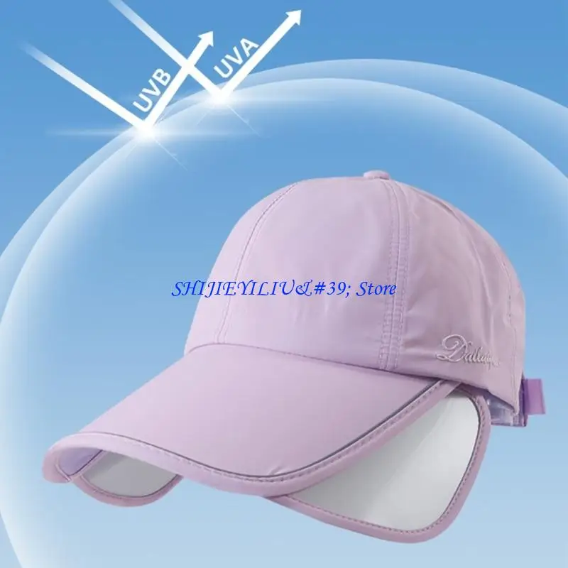 E21F Breathable Polyester Running Hat with Extended Visors & Size Adjustment for Girl