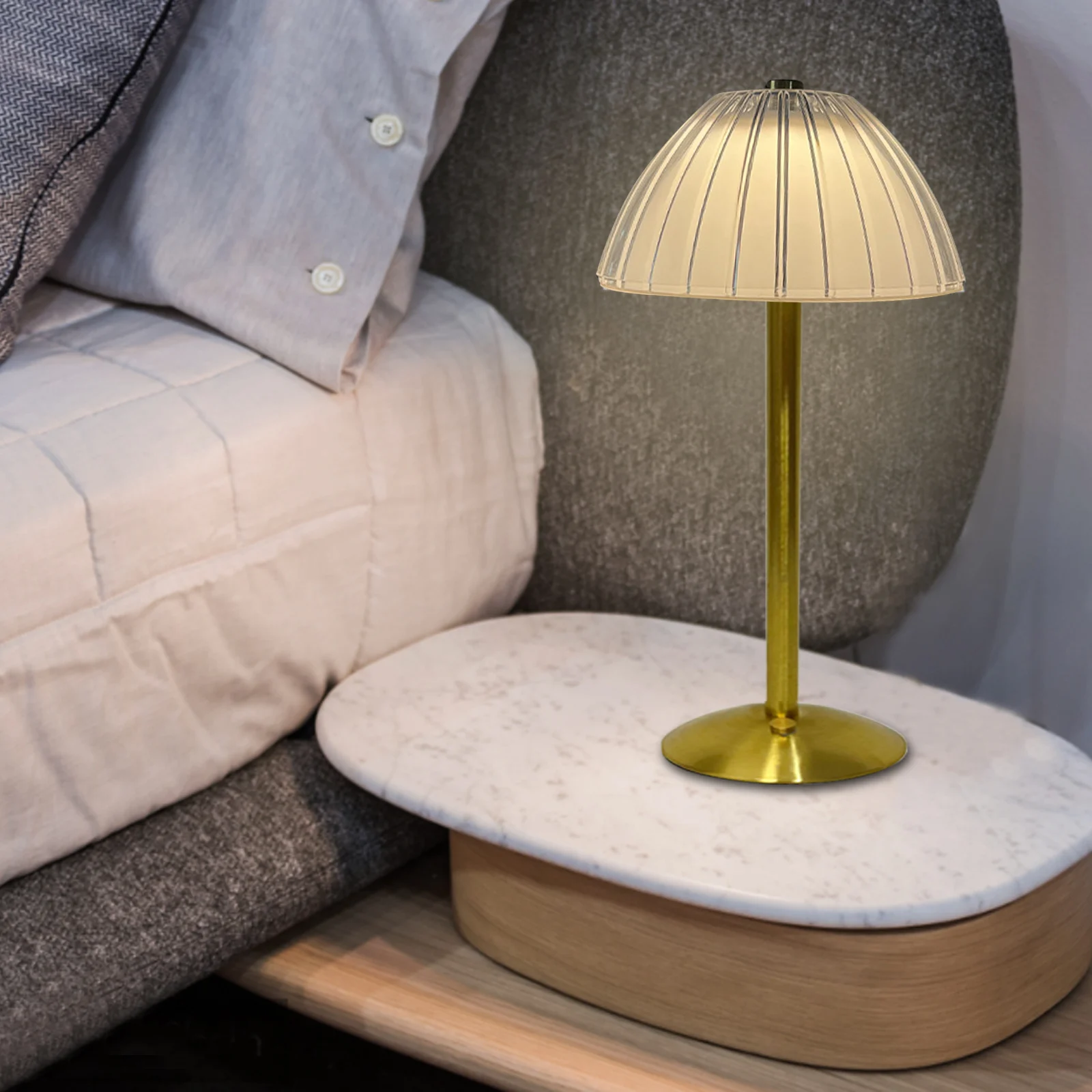 

Cordless Table Lamps Diamond Retro Led Bar Desk Lamp Eye Protection Night Light for Bedroom Hotel Office Wedding Coffee Shop