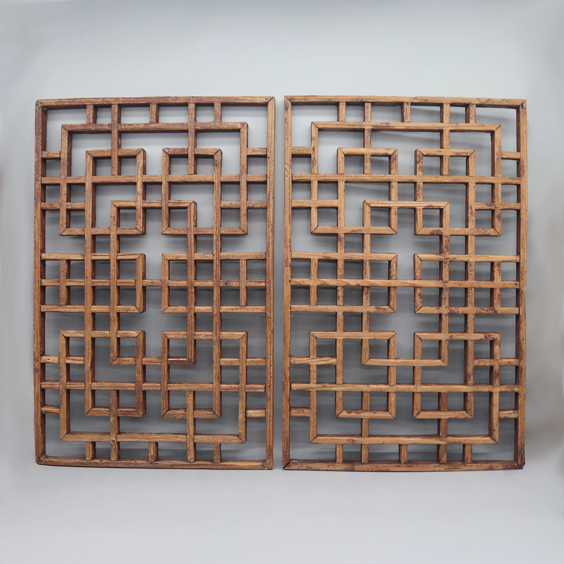 Pair of Old Wooden Carvings, Wall Hanging Decoration