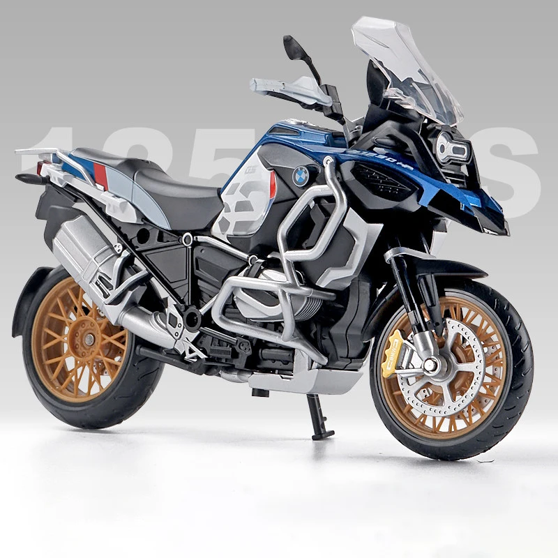 1:12 BMW R1250GS ADV Motorcycles Simulation Alloy Motorcycle Model Shock Absorbers Sound and Light Collection Toy Car Kid Gift