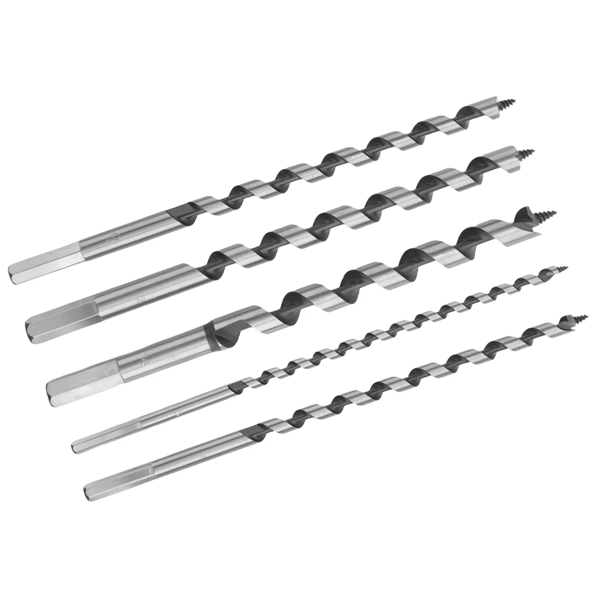 A06K 5PCS 230mm Hex Shank Extra Long Point Twist Auger Wood Drill Bits Set Woodworking Twist Drill Bit Tool Set 6 8 10 12 14mm view 5