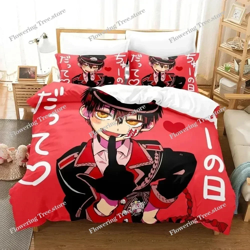 

Fashion 3D Printing Anime Toilet-bound Hanako-kun Bedding Set Duvet Cover Sets Comforter Bedding Double Size Adults Kids Gift029