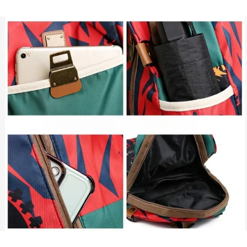 New Good-looking Women Fashion Backpack High-capacity Multi-purpose Casual Oxford Cloth Backpack Commuter Travel Bag Schoolbag