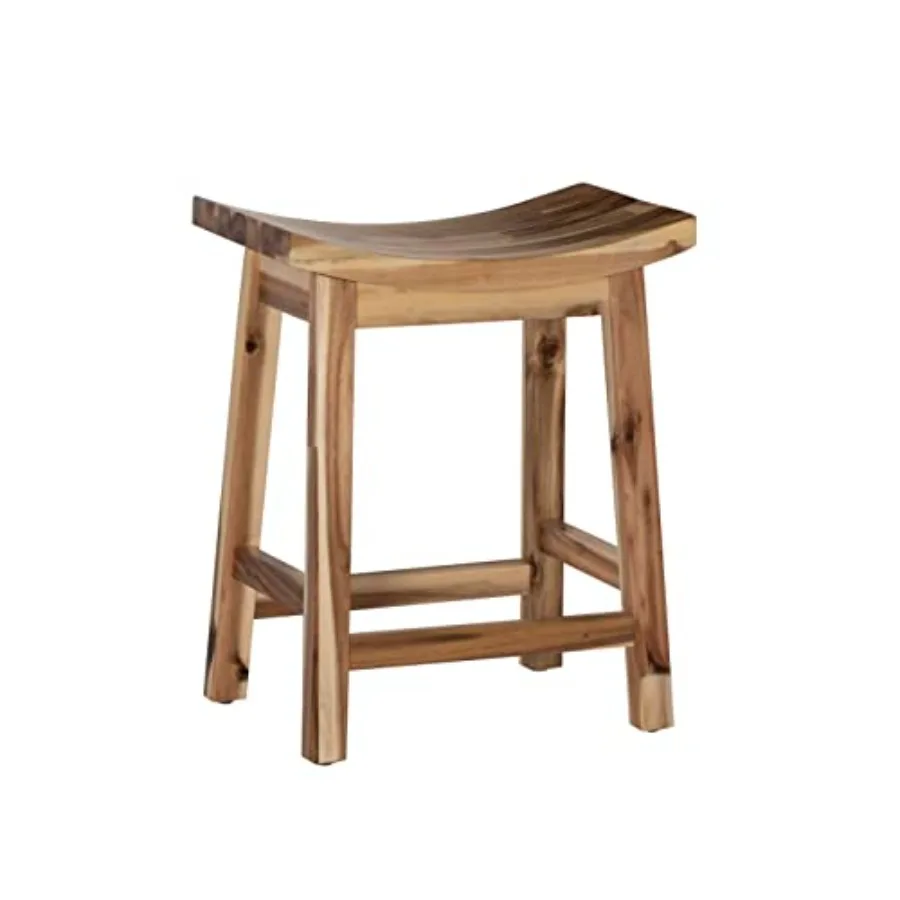 

Furniture Dale Saddle Bar Stool Natural Wood