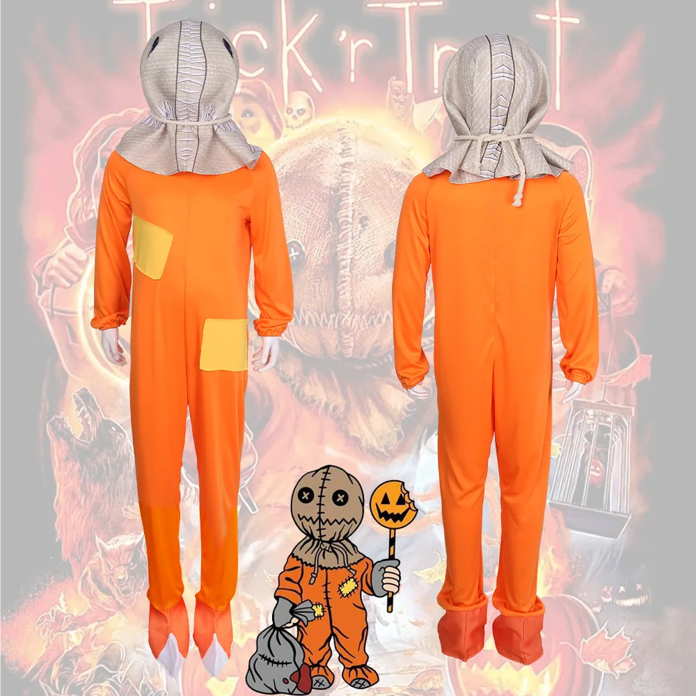 

Halloween Trick R Treat Sam Cosplay Onesie Role-playing Costume Women's Ethnic Stage Costume Triacetate Fiber 100%