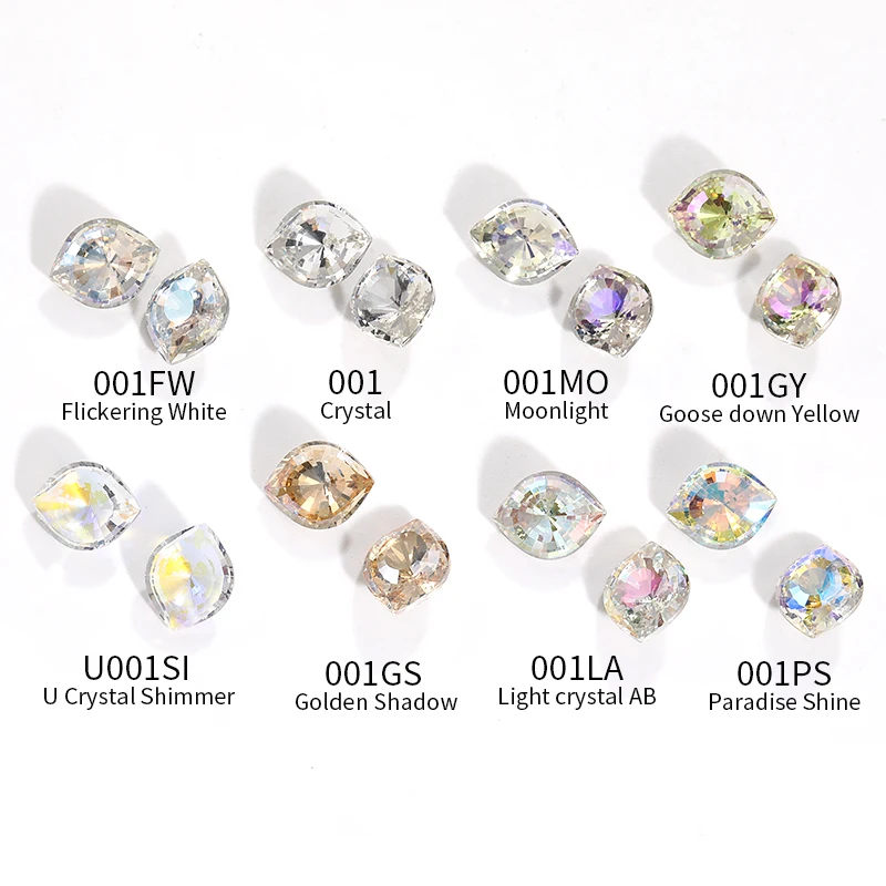 Angel Eyes Shape Rhinestones 10pcs Pointback Jewelry Making Stones Glass Strass Beads For Clothing DIY Charms Nails Decoration