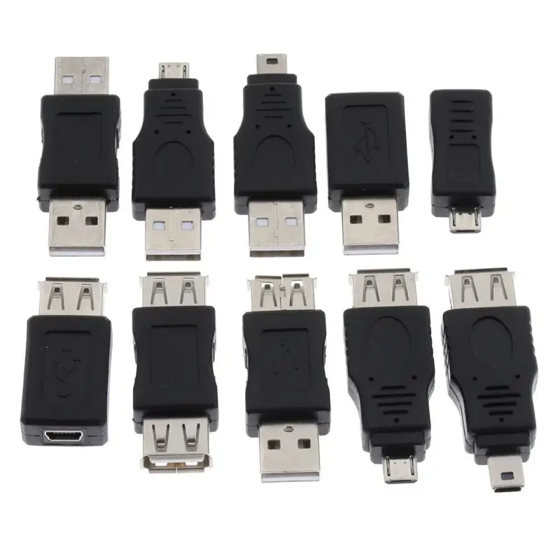 USB 2.0 Adapter, Android Mini 5P Micro 5P USB BM/BF Adapter, Android Stecker auf Buchse Daten- und Ladeadapter – Detail 6