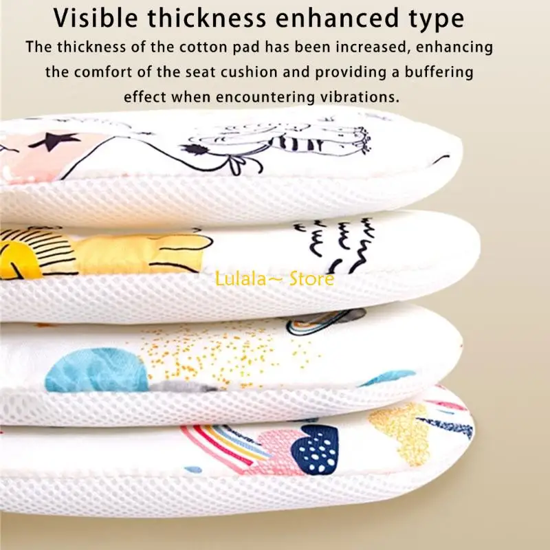 

Y4QA Подушка для детских колясок, подкладка сиденья, матрас, двусторонняя мягкая подушка, дышащая подушка для перевозки коляски