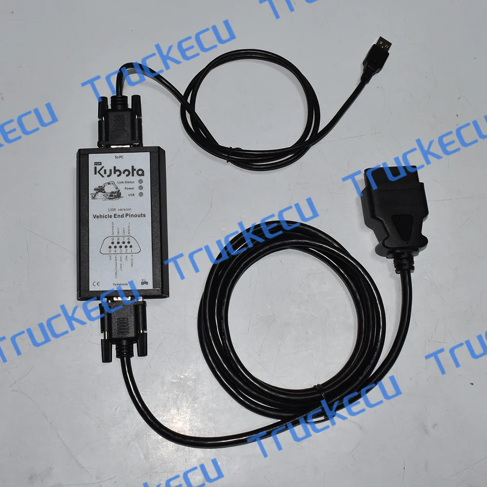 Diagmaster Data Link Adapter Kit - Interface For Kubota Diagnostic Tool Scanner Full Set For Kubota Takeuchi Diagmaster