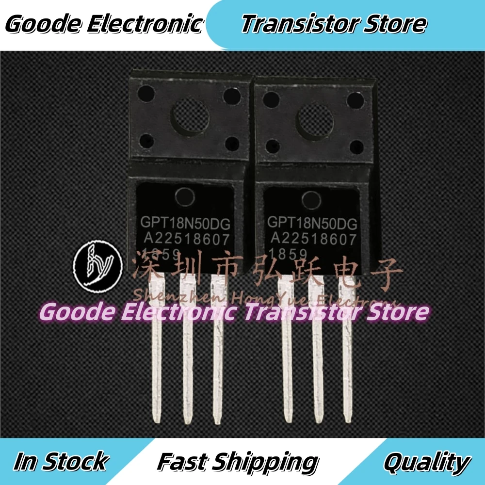 10PCS GPT18N50DG TO-220F  18A 500V  Fast Shipping Best Quality