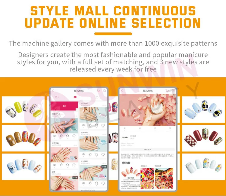 Stampante per unghie professionale automatica Stampante per unghie 3D Smart Finger Stampa adesivi artistici Stampante per smalto Stampante 3D