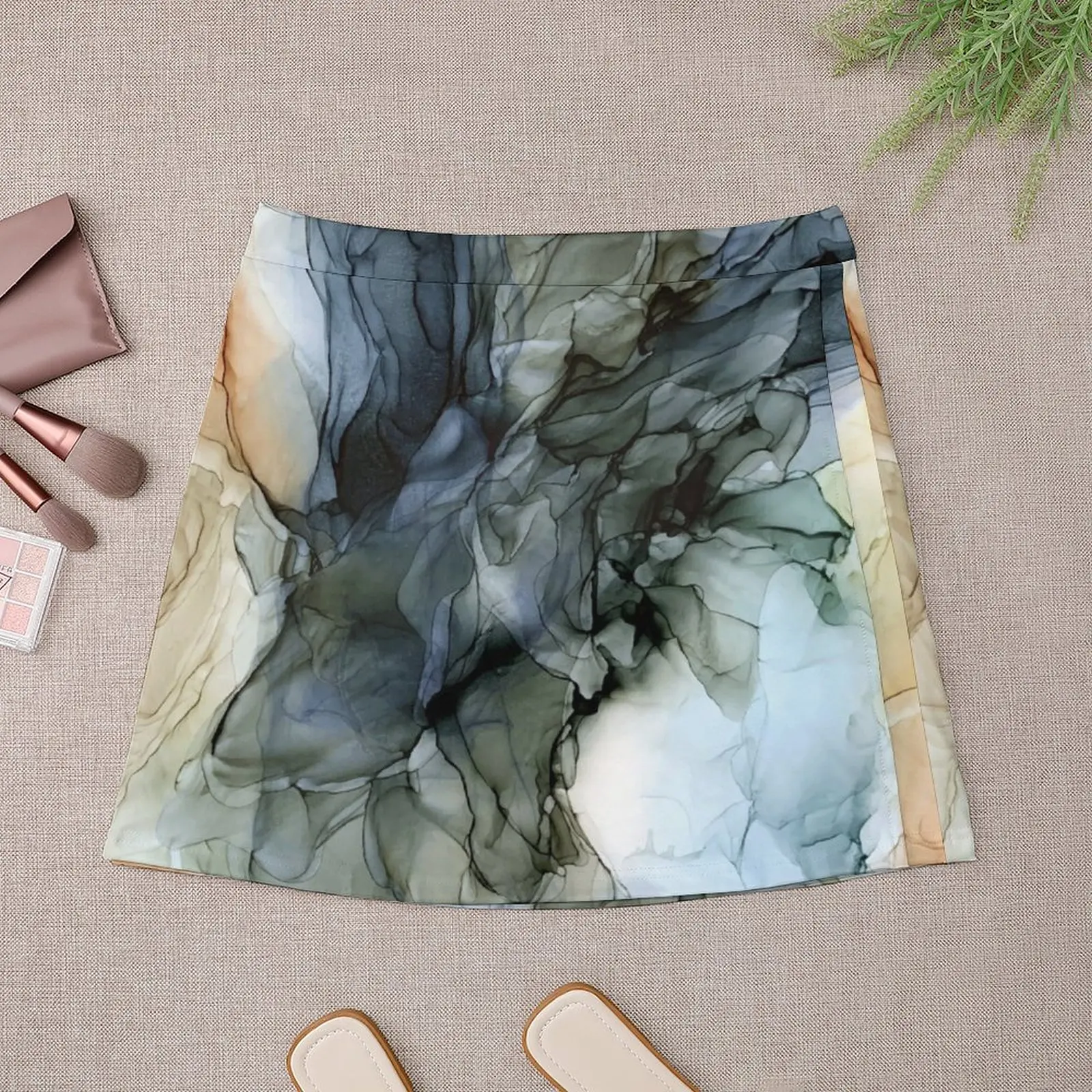 Abstract Southwest Desert Landscape Inspired Mini Skirt fairy core Korean skirts clothes for woman new in external clothes