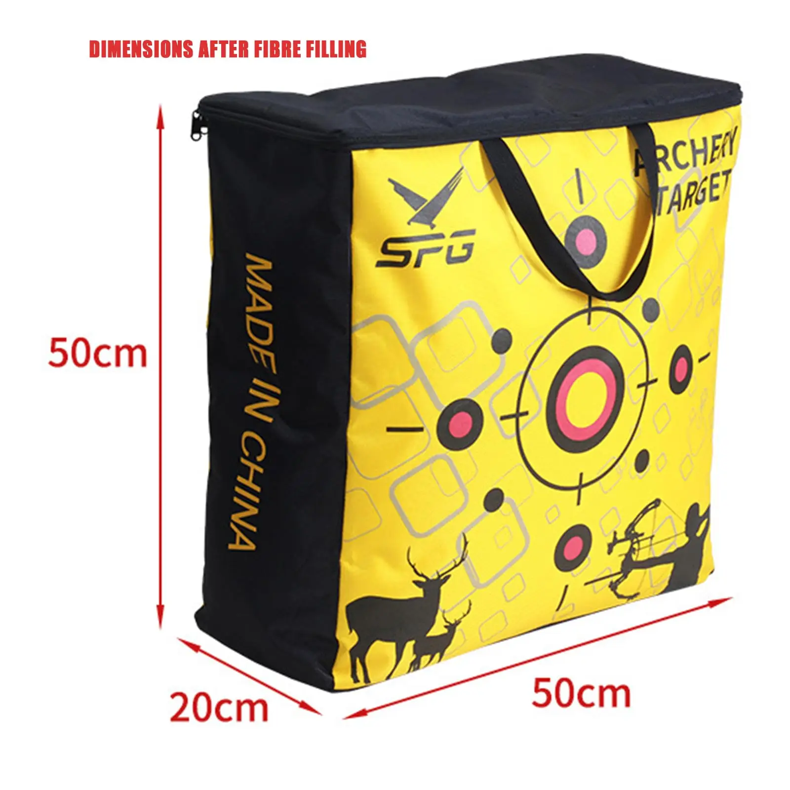 Archery Target Bag 20 Inch Archery Target Replacement Cover Solid Face Bag Targeting for Compound Bows and Crossbows