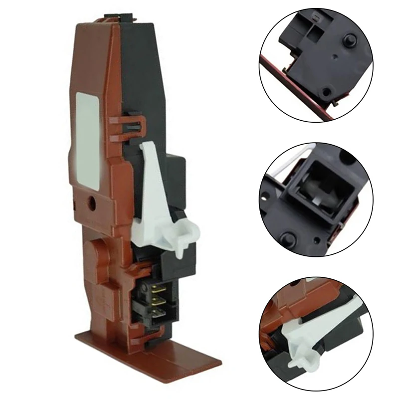 Door Lock Replacement Washing Machine Door Lock DC120V Operation High Durability Plastic Secure Locking Mechanism