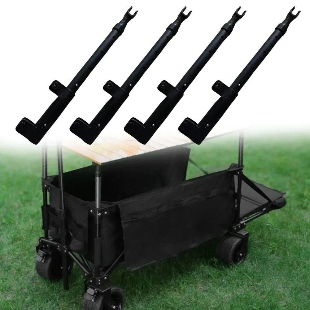 

4 шт., подъемный стержень для уличного стола, 36-41-45,5-49,8 см, телескопический опорный кронштейн для кемпинговой тележки, аксессуары для стола