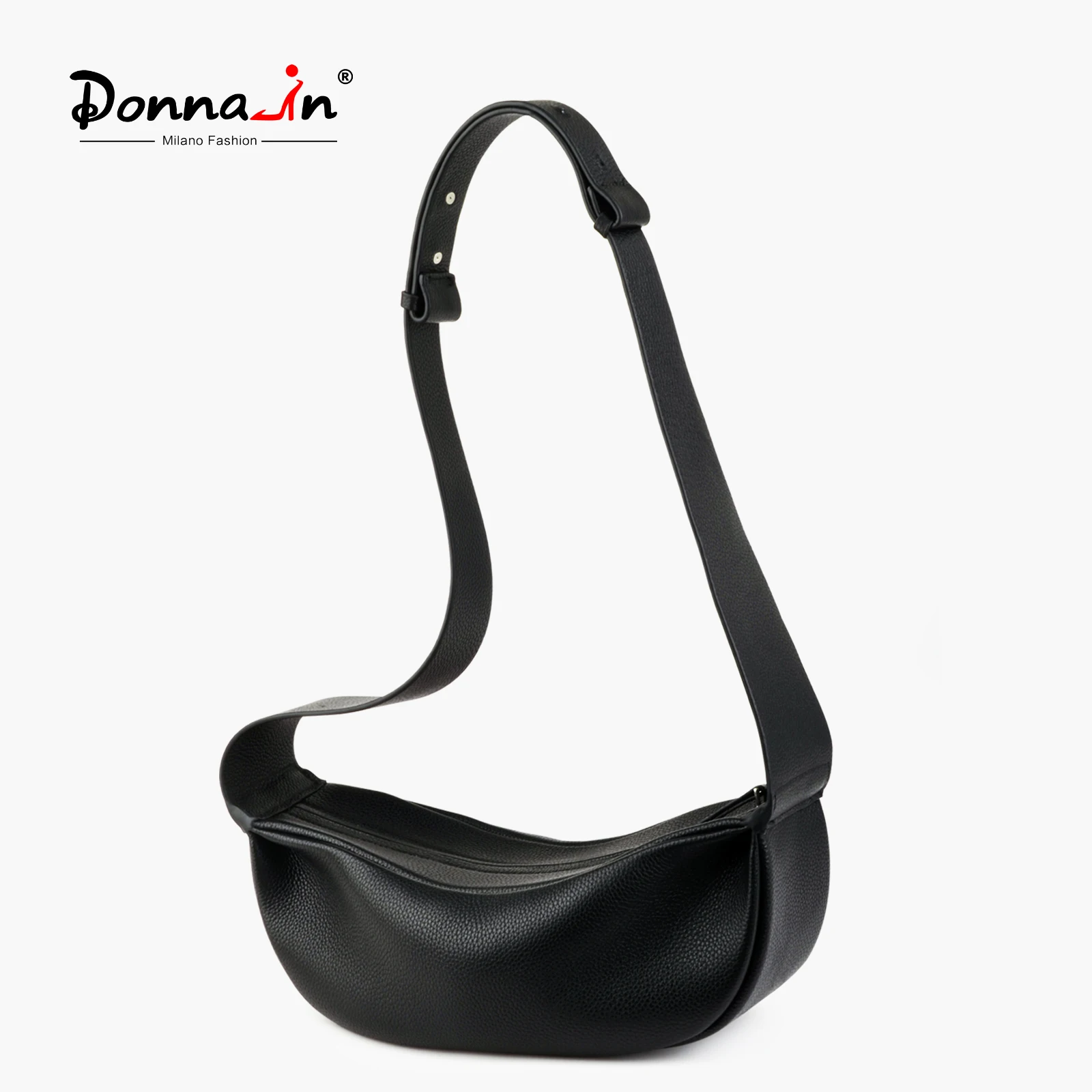 

Donna-in Women's Cowhide Leather Crossbody Bag Hobo Bag Leather Fashionable Minimalist