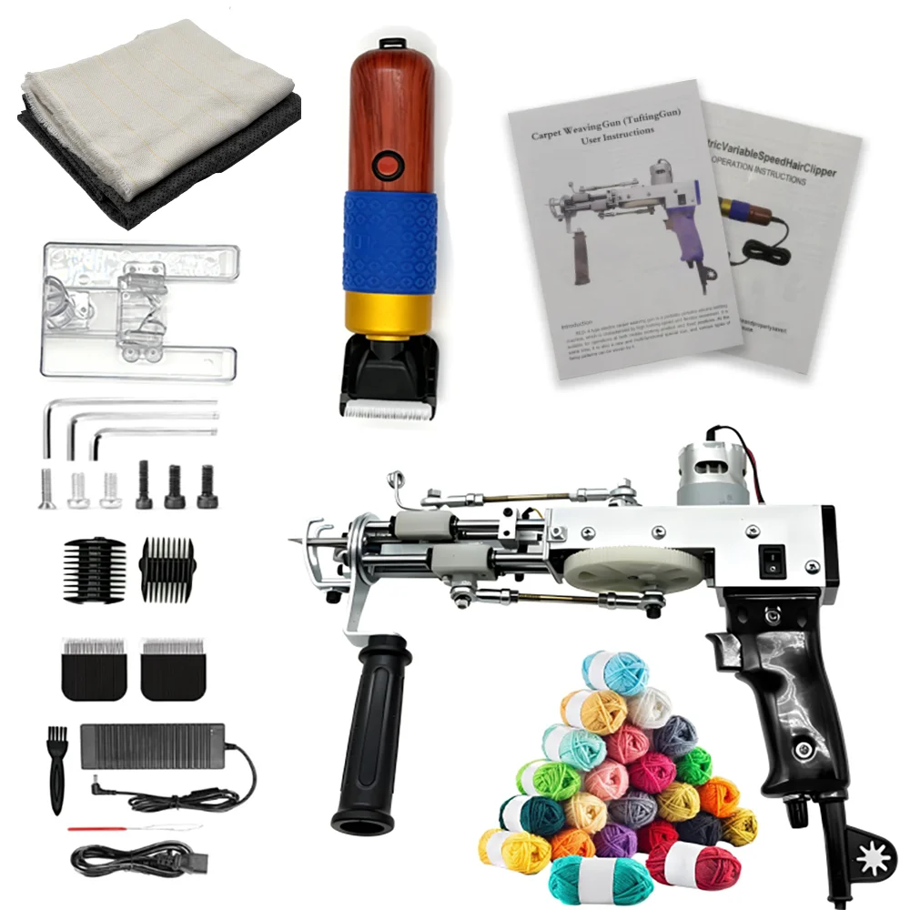 High Quality Durable Tufting Starter Kit Full Set Handheld Rug g un Kit for Amateur Craft