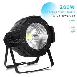 Lumière de scène LED COB, lumière Par, équipement de contrôle DMX, blanc froid, blanc chaud, performance rigour, film, lumière TV, 4-10 pièces, 200W