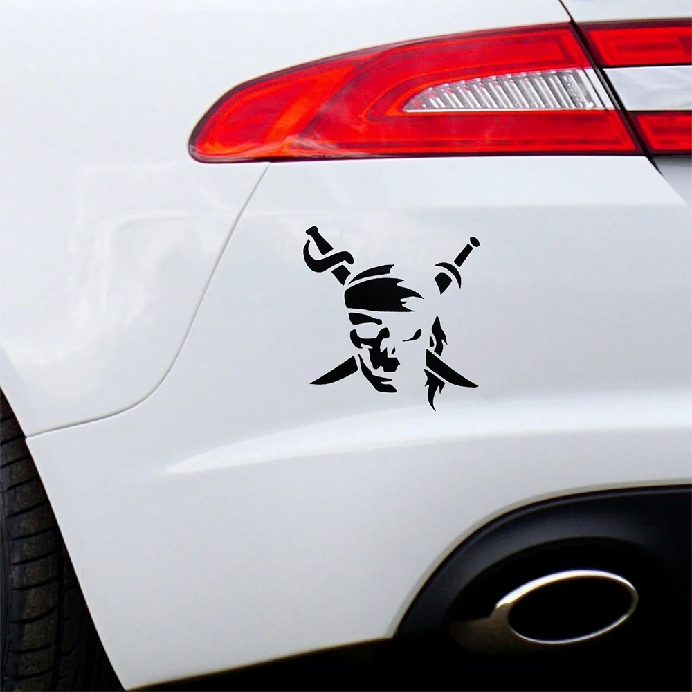 Pirate Skull Skeleton Vinyl Decal Sticker For Car Laptop Keyboard Phone Truck SUV Auto Tuning Accessories