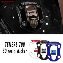 Kit de protección de pegatina de resina epoxi 3D, tapa de tanque de combustible para Yamaha Tenere 700, Tenere 700, Rally 2022-2023