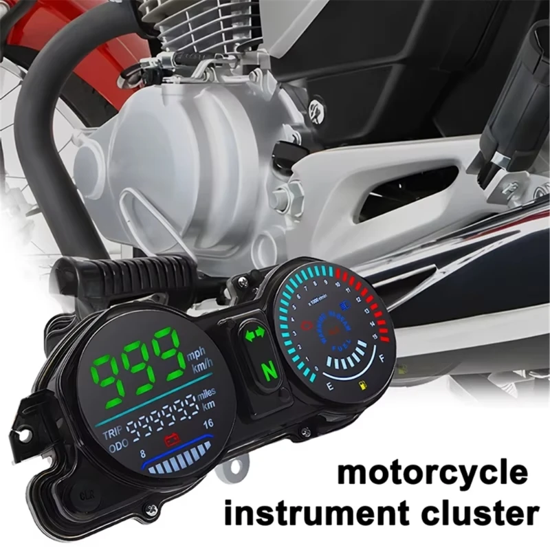 

Motorbike Accessories for 150 ESD Motorcycle LED Speedometer 37100-KVS-901 Replacement Gauge Easy Installation X37F