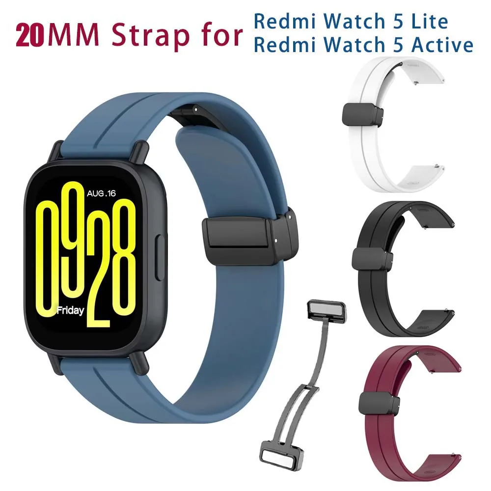 Magnetic Buckle Strap for Omega X Swatch Joint MoonSwatch Soft Silicone Band 20mm Men Women Moon Mercury Mars Sports Bracelet