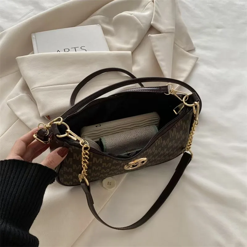 Handtasche im Vintage-Stil, Umhängetasche, verstellbarer Riemen, Damen-Messenger-Umhängetasche, elegantes Accessoire, Einkaufstasche, Geldbörse, schick – Detail 5