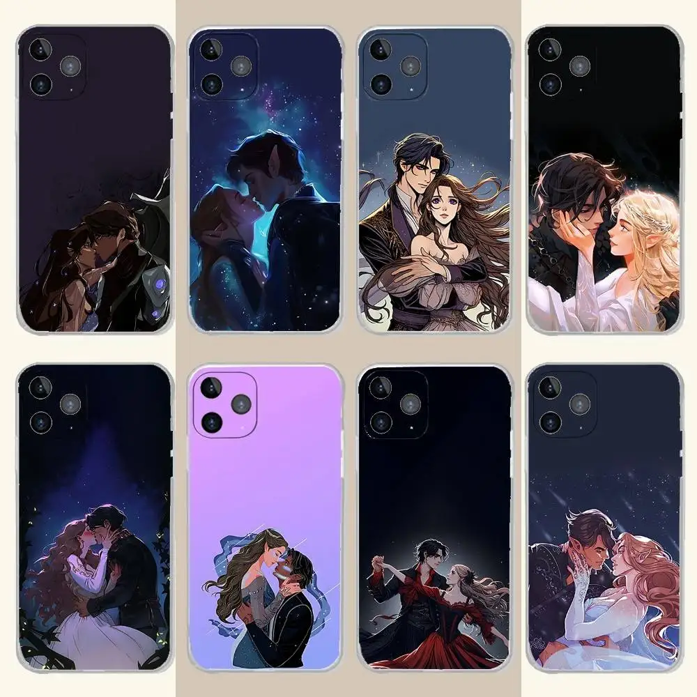 

C-Court of Mist and Fury Phone Case For iPhone 17,16,15,14,13,12,11 Pro,Max,Plus,X,XS,XR,SE4,E Mini Transparent Soft Cover