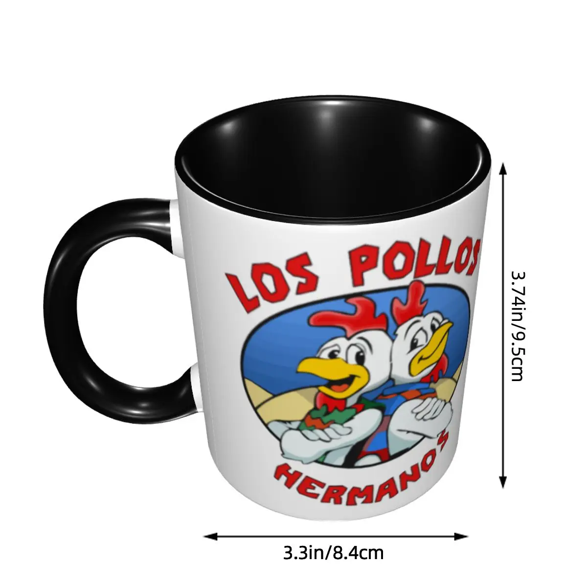 DIY Los Pollos Hermanos Ceramic Mugs Custom Breaking Chicken Brothers Bad Coffee Cup Creative Present