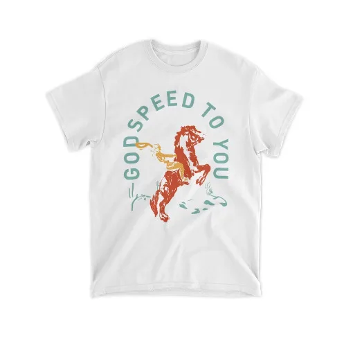 Godspeed To You camicia classica Unisex da uomo bianca t-Shirt da uomo in cotone o-collo t-Shirt manica corta vestiti di grandi dimensioni