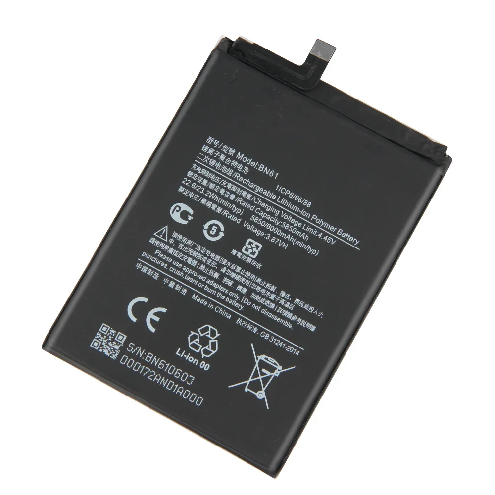 

Production in 2024 BN61 Phone Battery For Xiaomi Pocophone X3 Poco X3 Replacement Battery High Quality Batteries With Tool