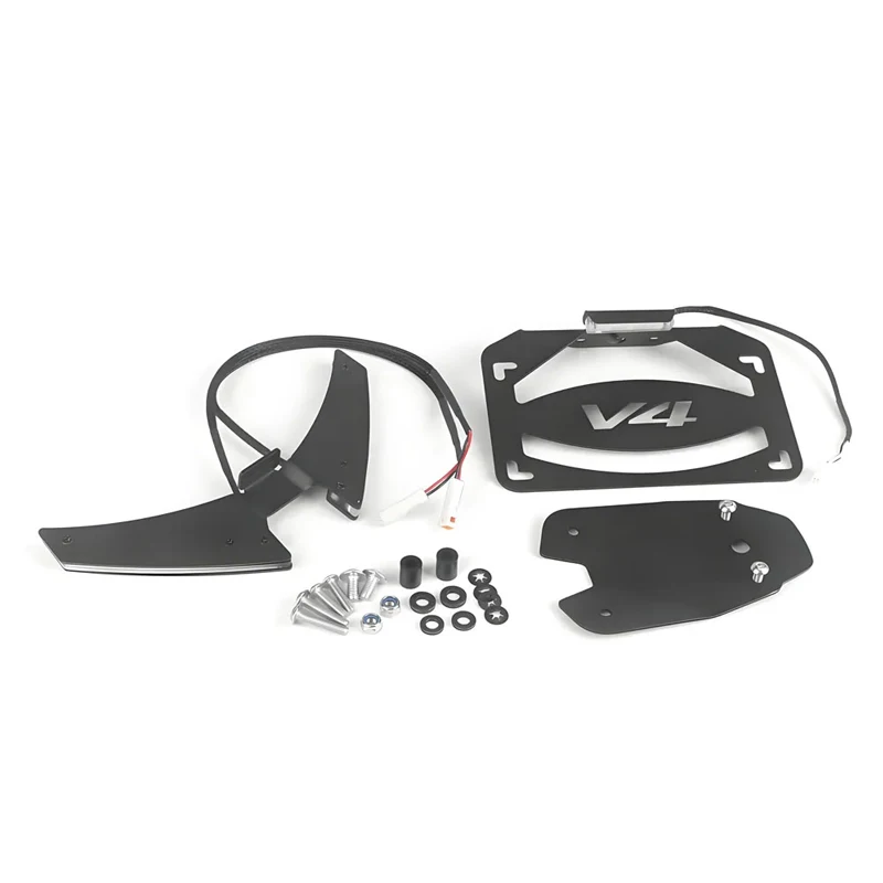 حامل لوحة ترخيص جديد إشارة الانعطاف حامل لوحة ترخيص متكامل ذيل قصير لـ Panigale V2 V4 V4S Streetfighte V4 V2 2025+
