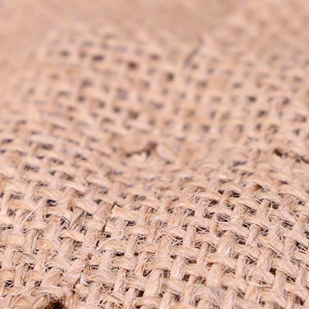 

Retro Burlap Decorative Flowers 3D Craft Centerpieces Party Wedding Ceremony Diy Vintage Handmade Jute Flower For Hat Hair Bow