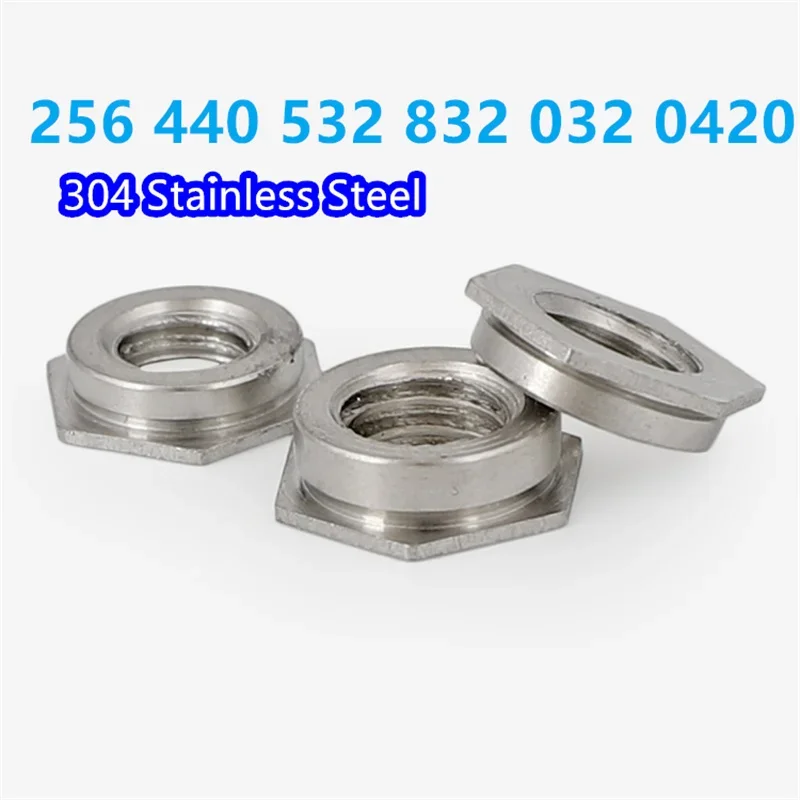 Fractional Self Clinching Flush Nut 304 Stainless Steel Flush Nuts Pem Unified Self-Clinching Insert Nut