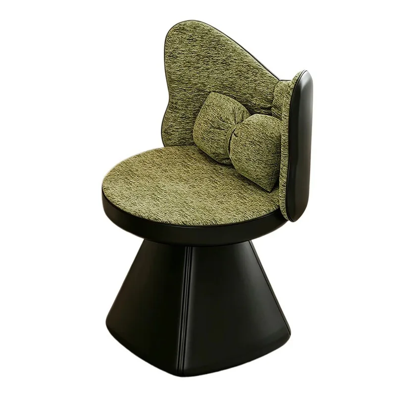 Girls' bedroom dresser special stool, backrest rotating butterfly cloakroom chair