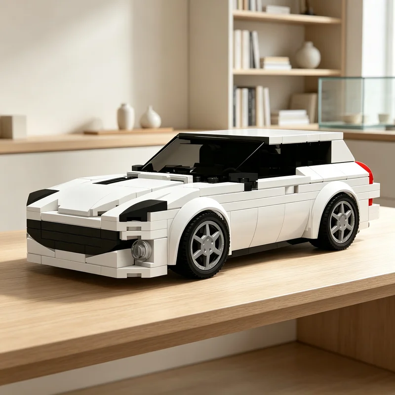 275pcs MOC city Champions Peugeot 206 Model Christmas Gift Creative Assembly Home Decoration And For Lovers Art