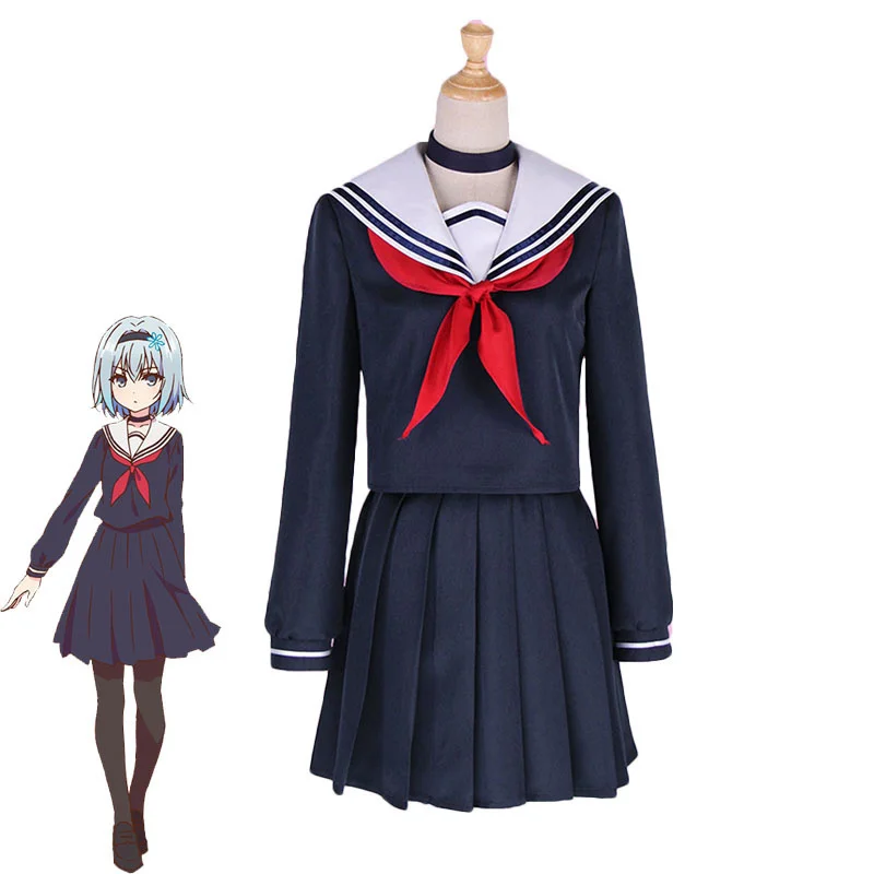 Anime ryuuou não oshigoto sora ginko cosplay traje o trabalho do ryuo nunca é feito! Uniformes da escola terno bonito do marinheiro feito sob encomenda