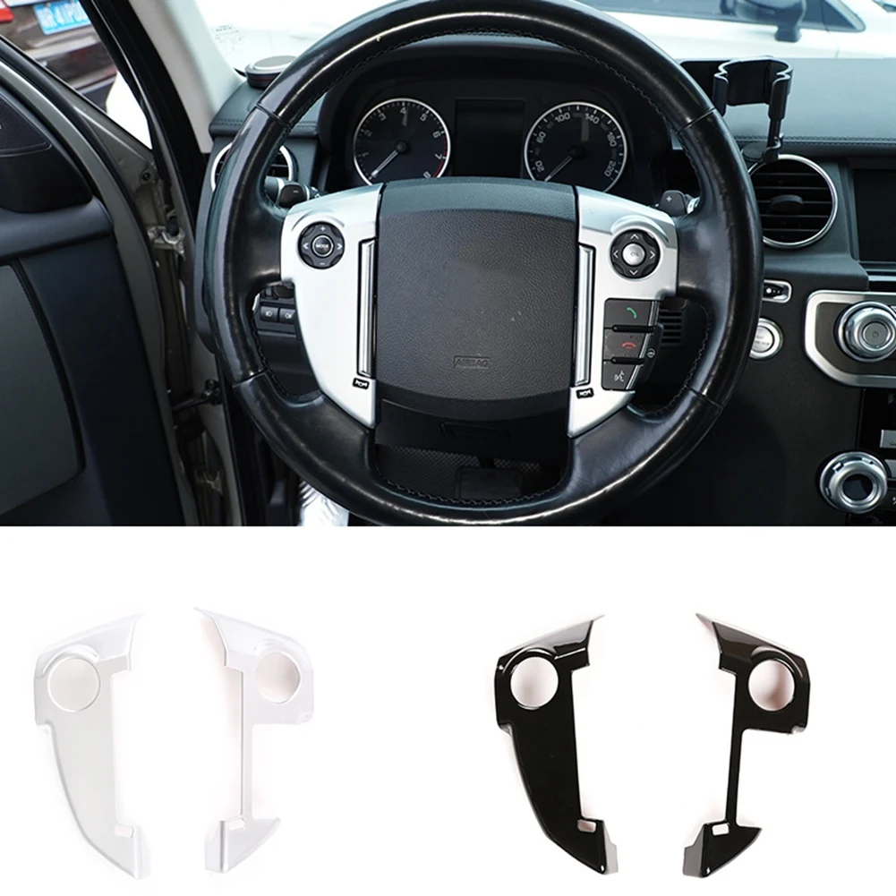 Car Steering Wheel Button Cover Trim Decor Sticker for Land Rover Freelander 2 2013-2015 Accessories, Low