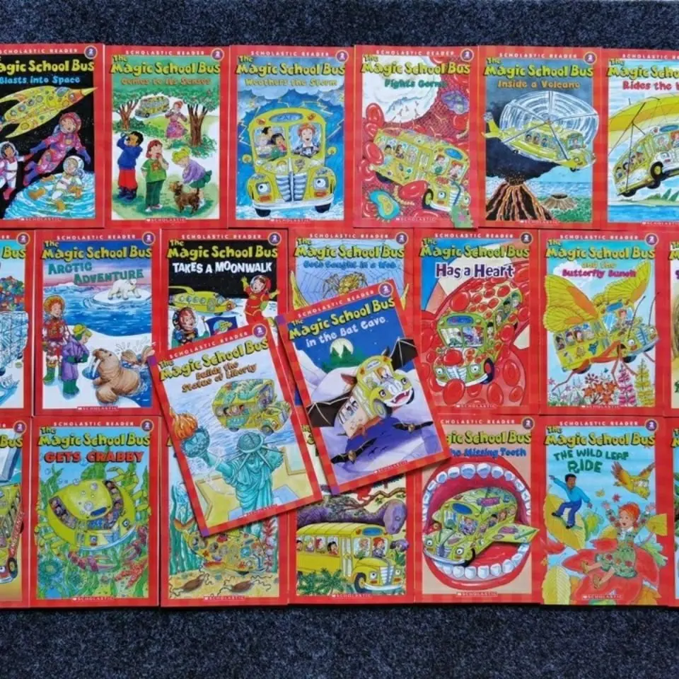 2023 The Magic School BUS 23หนังสือนักอ่านวิทยาศาสตร์หนังสือนิทานสำหรับเด็กชุดหนังสือเพื่อการศึกษาของเล่นใหม่ขายดี