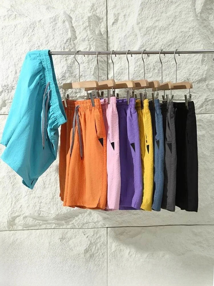 

Брюки для активного отдыха унисекс с разрезами, легкие, летние, повседневные, прямого кроя, со средней посадкой на талии