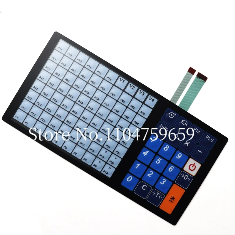 Brand New SM100HV+ Keypad including Overlay Efor DIGI SM100HV SM100HV+ Scales Parts Keyboard