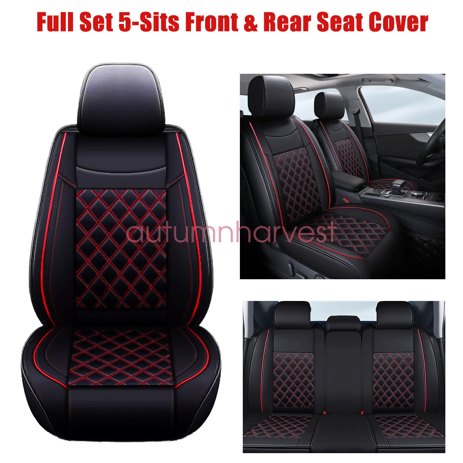 

2011-2021 Leather Full Set Cushion JEEP Grand Cherokee Car 5-Seat Covers For