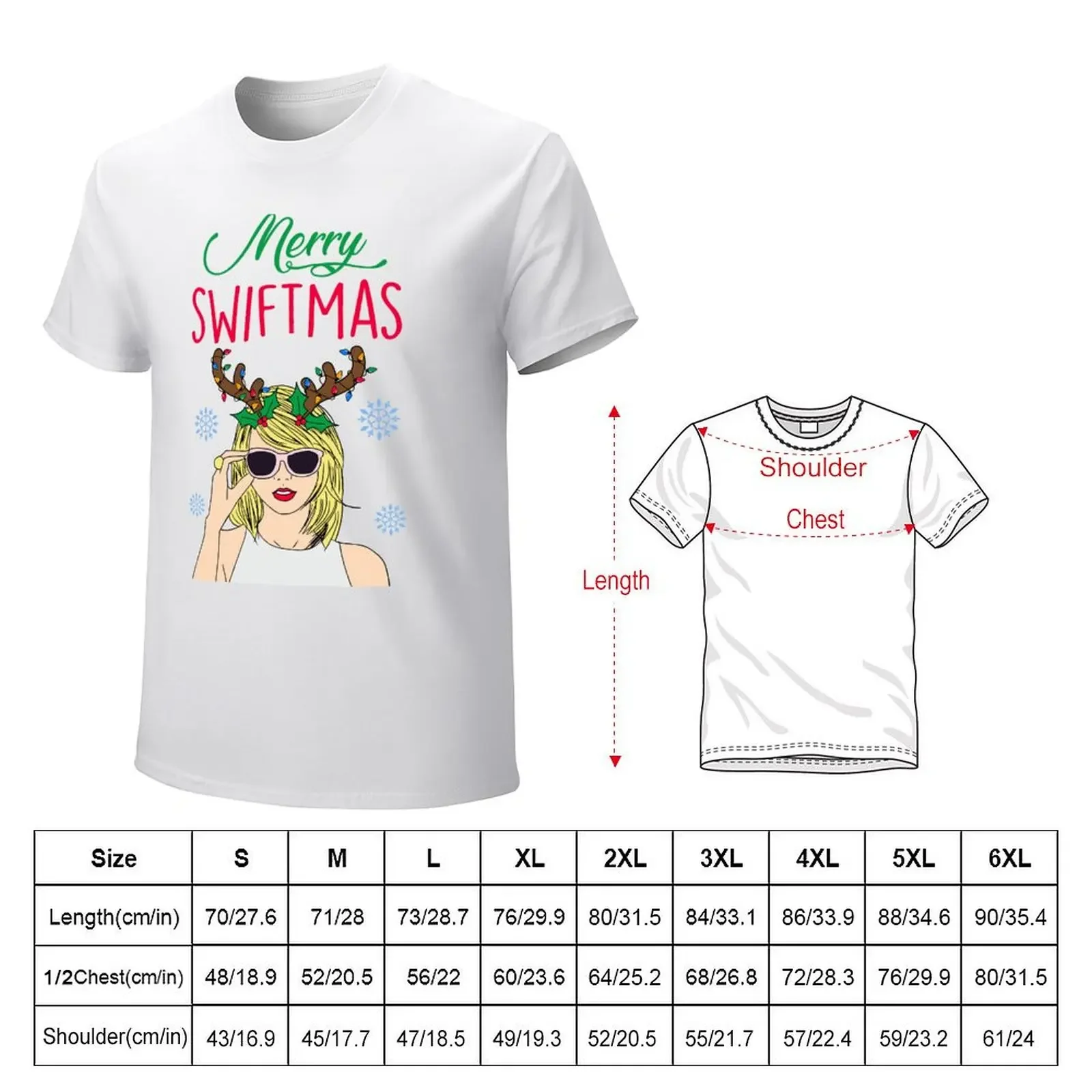 Merry Swiftmas T-shirt funnys oversized Short sleeve tee men